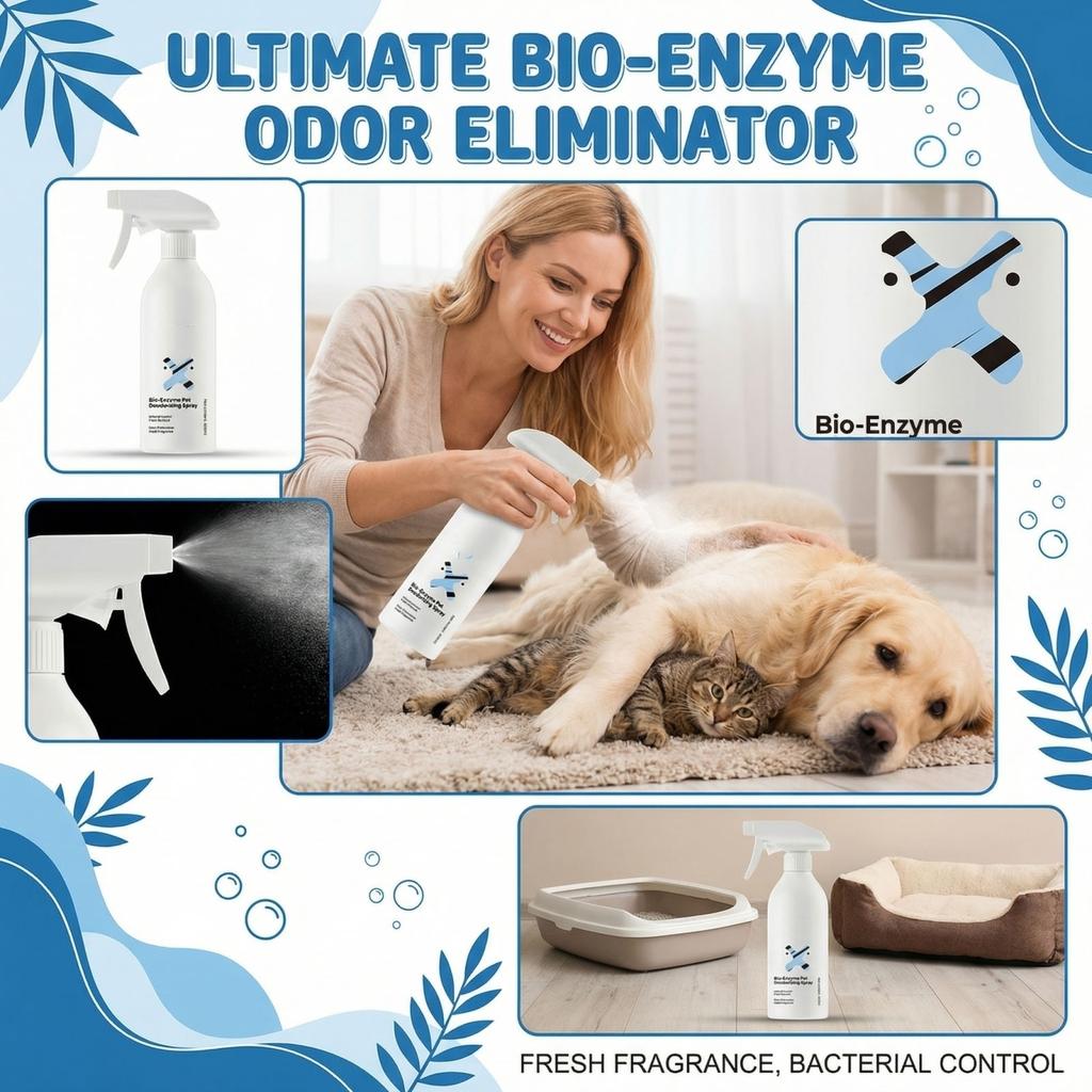 Pet  Spray — Bio-Enzyme Odor Eliminator:  Down Odors And Neutralizes & Dog Urine Smells400ml