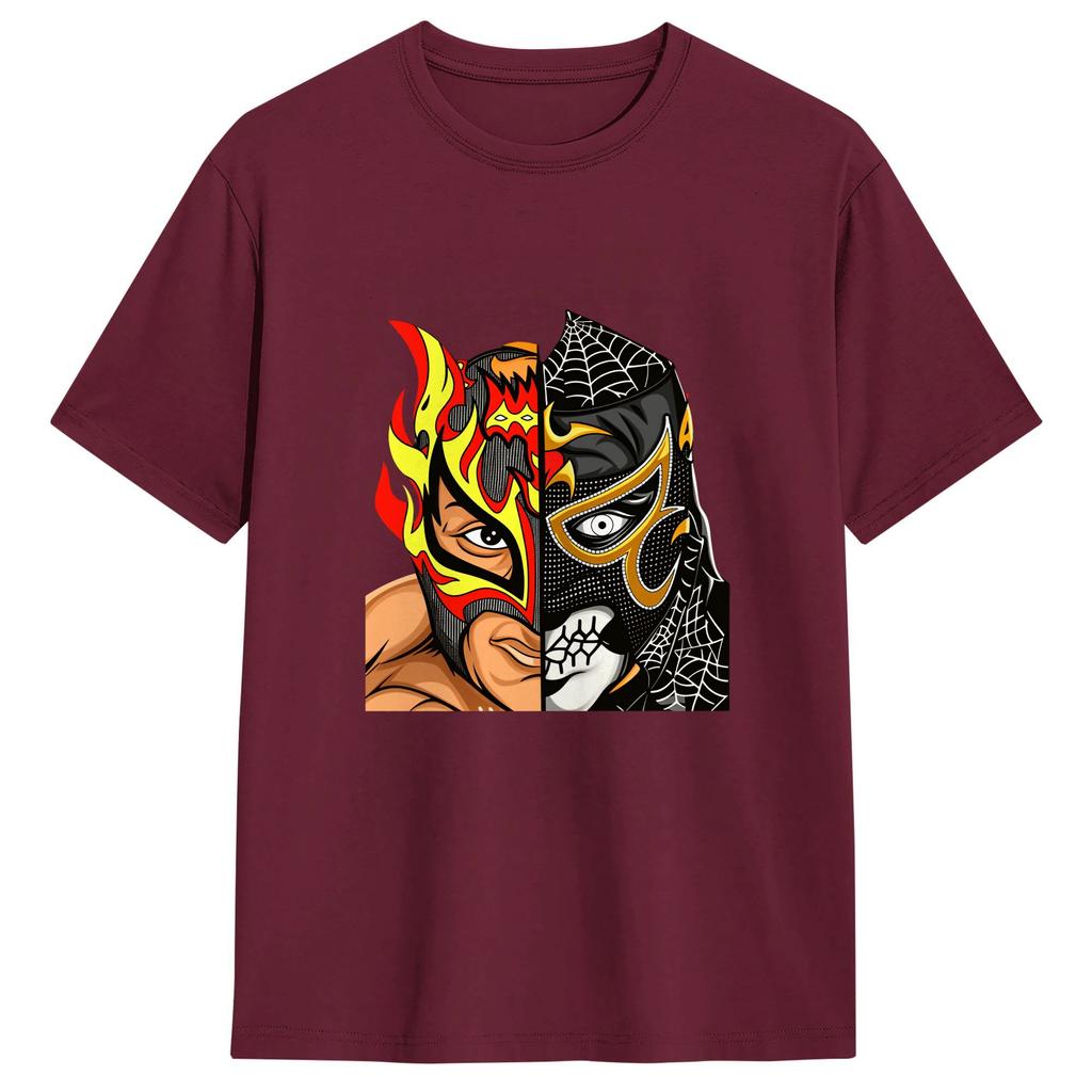 Lucha Bros Penta TShirts for Unisex Fun 100 Cotton Tees Round Neck Short Sleeve T Shirt Graphic Printed Clothing