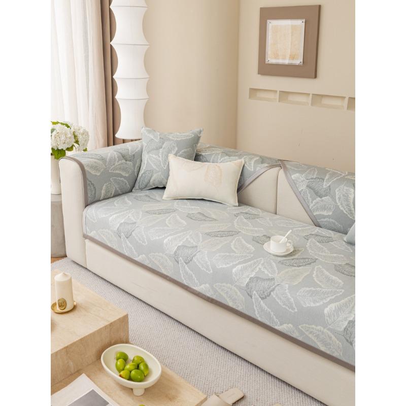 

Новая подушка для дивана из ледяного шелка, летний коврик, нескользящая подушка, простой чехол, ткань для полотенец 70*150