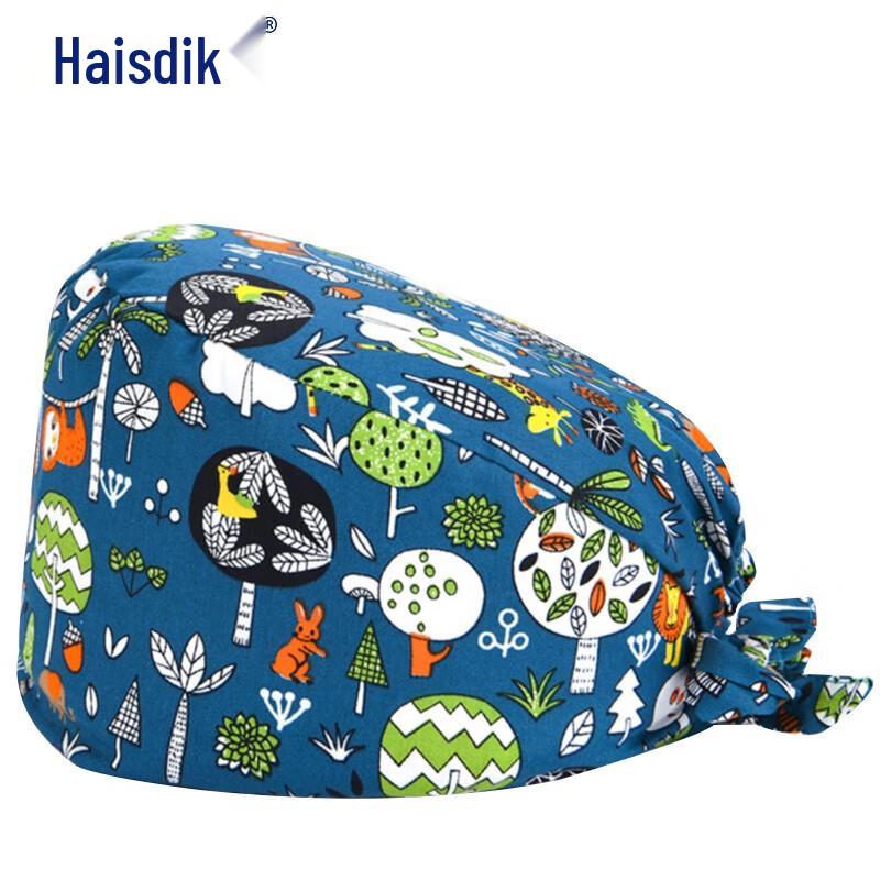 Hysidick Printed Cotton Surgical Nurse Cap