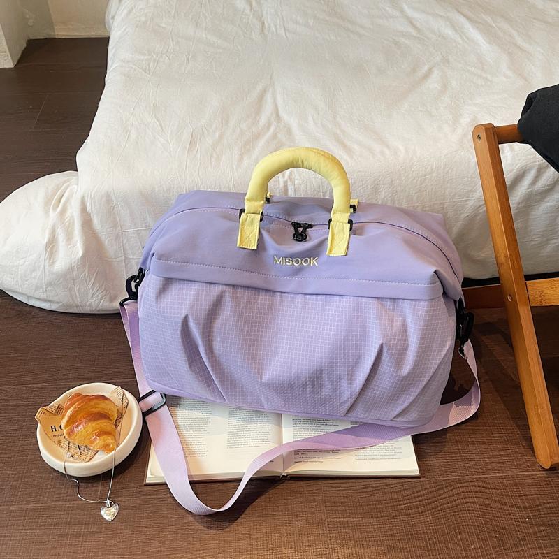 Short Distance Travel Bag Women's Lightweight Large Capacity Duffel Bag Multi-Functional Sports Fitness Bag