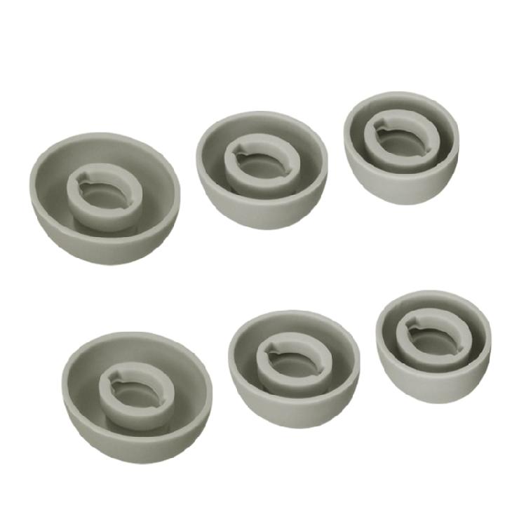 

Replacement Earbuds Tips For Earphones Soft Silicone Earbuds Covers Comfort During Workouts сірий колір