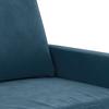 2 Seater Sofa Blue 140 Cm Velvet
