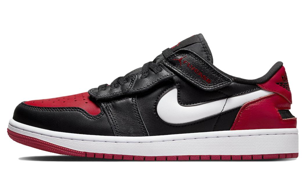 Jordan 1 Low FlyEase Black White Gym Red DM1206-066 40.5