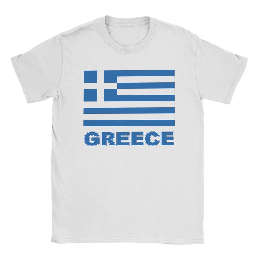 Streetwear Tshirt Summer Greece Flag Fashion Tshirts Cotton Tee Shirt For Unisex Y2k Funny Pattern Short Sleeve Clothing