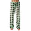 Women's Plaid Pajama Pants - Comfortable Elastic Waist Sleep Bottoms with Drawstring