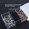 Modular PE Plastic Drawer Storage Box Labelable Hardware Small Parts Sundries Organizer for Garage Repair Worker Tool Classification