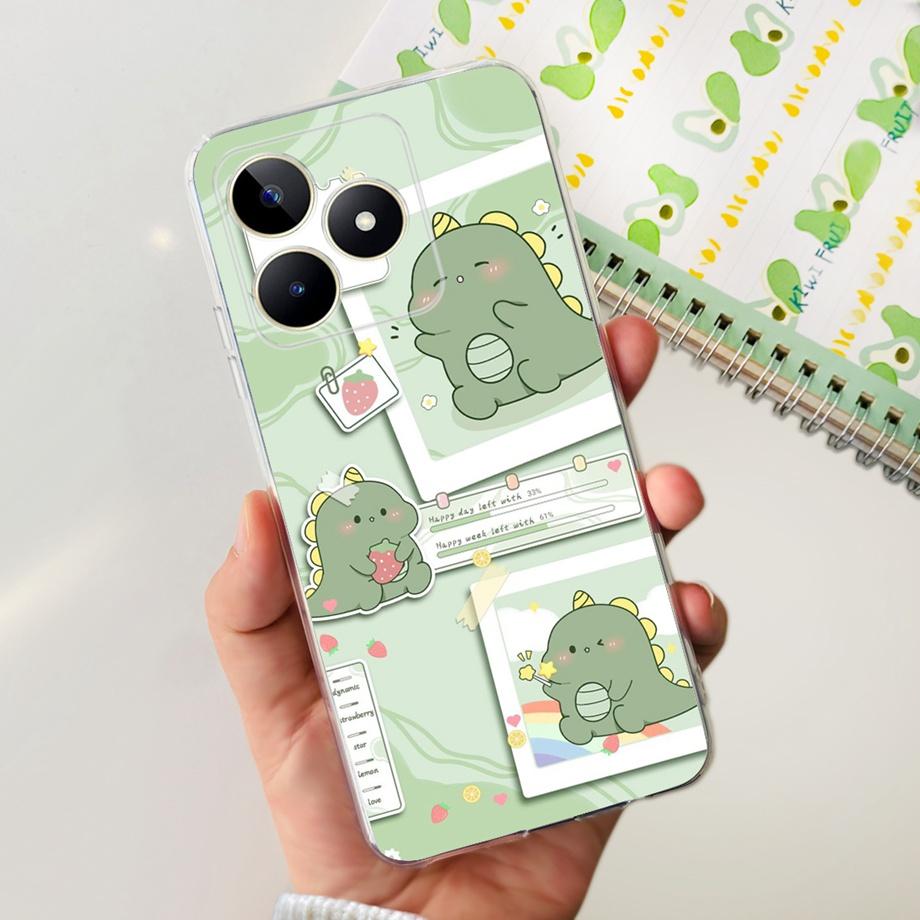 For Realme C51 RMX3830 / Realme C53 RMX3760 Global Phone Cover Cases Transparent Soft TPU Capas Etui For RealmeC51 C 51 Housing