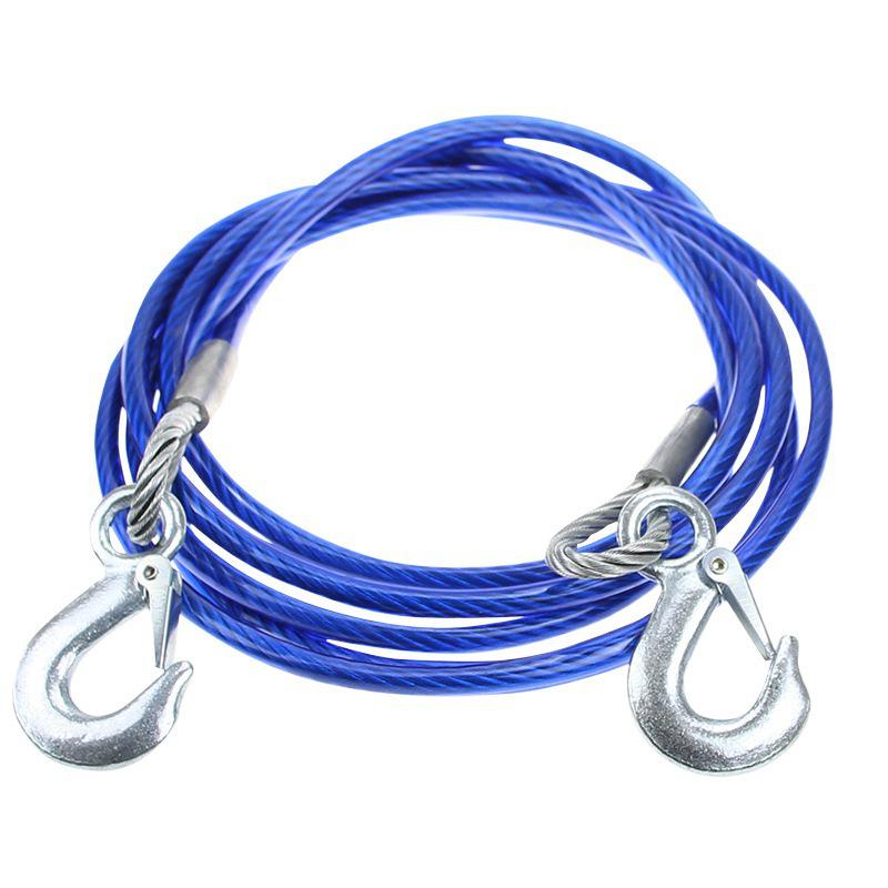 Heavy-Duty 5m Steel Tow Rope - 7 Ton Off-Road Essential for Car and Truck Traction