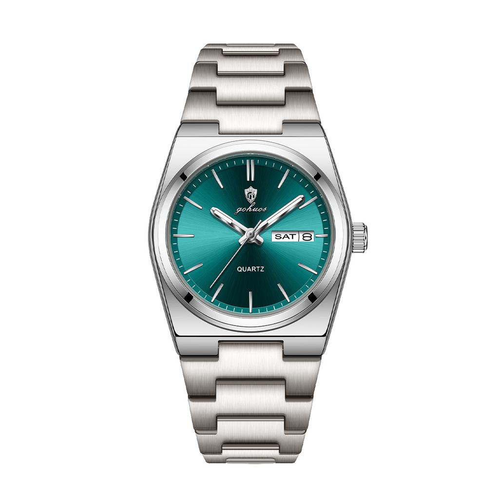 Gohuos 78807 Elegant Women Watches Waterproof Luminous Date Week Ladies Watch Quartz Stainless Steel Woman's Fashion Wristwatch