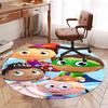 Super Why Printed Round Rug Carpet Chair Rug Area Rug Entryway Doormats,for Office Chair Living Room Bedroom Kitchen Room.
