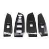 4x Car Interior Window Switch Panel Cover Trim For Honda Accord 2018 2019 2020 2021 Carbon Fiber Styling Auto Button Cover