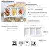 Three-Compartment Ceramic Dish for Seasoning, Snacks, or Fruit