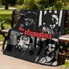1pc Mission Impossible Poster Outdoor Flannel Blanket, Cozy & Warm Soft Te Playful Design, Napping Camping,