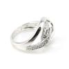 Silver Ring 'Cache Coeur' White Silver (rhodium) - 16 Mm