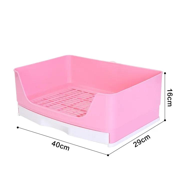 

Большой кроличий лоток Туалет для кролика с выдвижным ящиком Подстилка для домашних животных Взрослый хомяк/морская свинка/хорек/кролик Решетка Горшок Туалет для домашних животных Подстилка