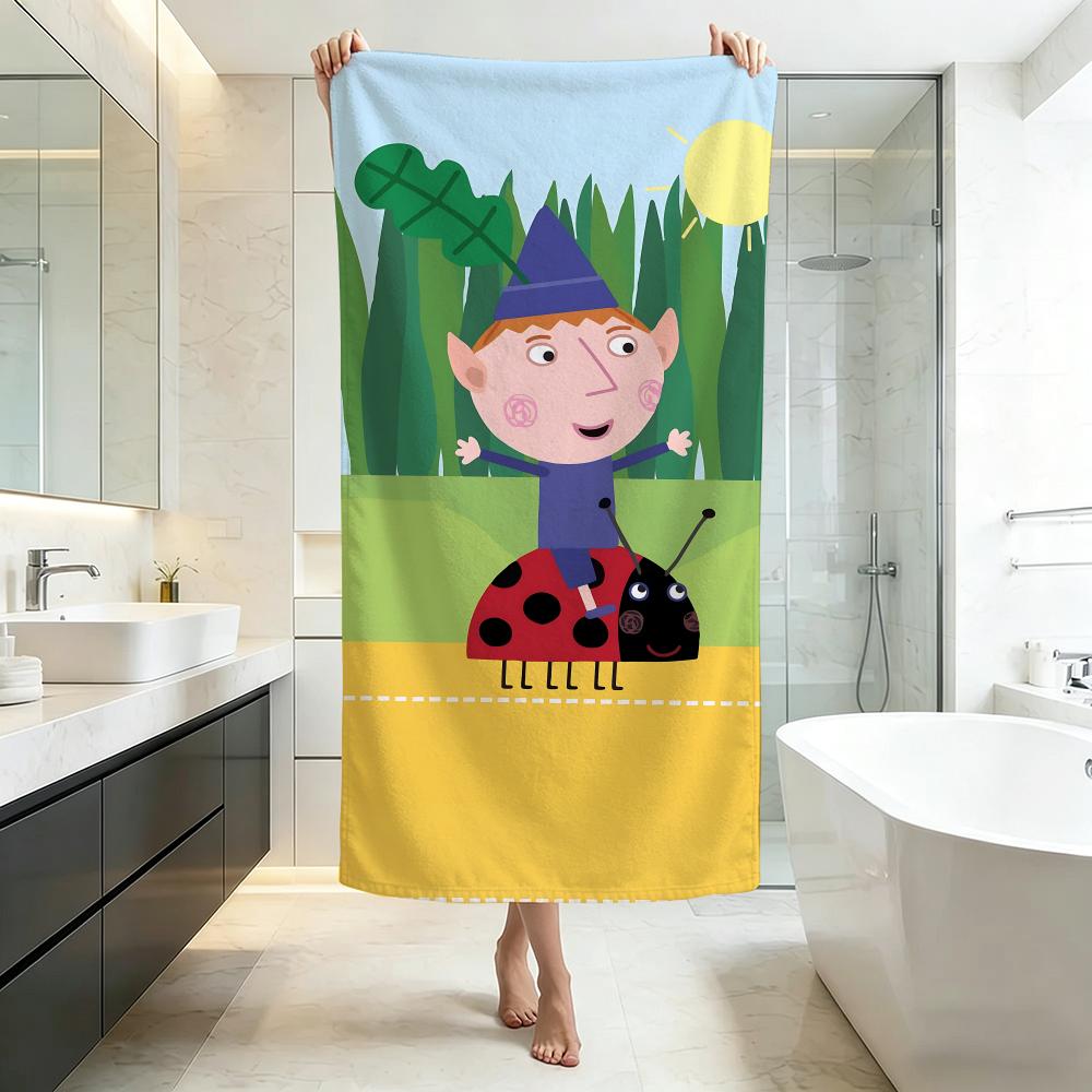 Serviette Mignonne Ben et Holly : Petit Royaume Qualité Hôtel Cinq Étoiles Écologique Ultra Douce Épaisse Serviettes de Bain