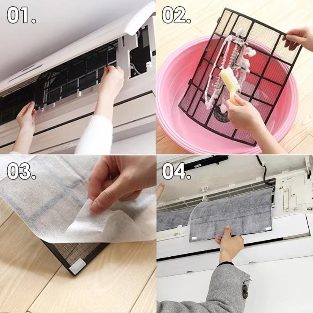 38PCS/Bag DIY Air Conditioner Vent Filter Disposable Air Inlet Filter Screen  Conditioner System