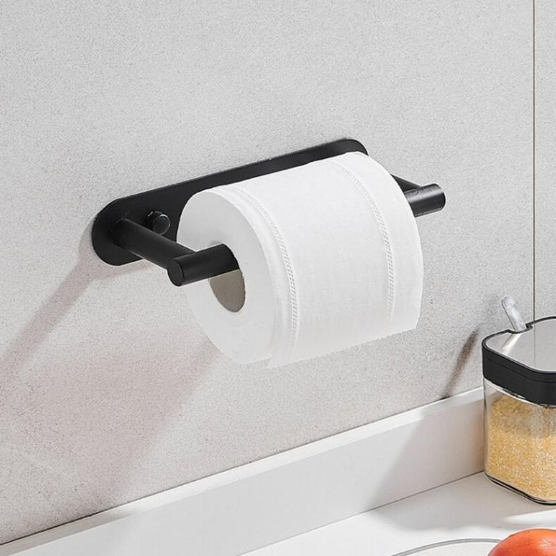 Wall Mounted Tissue Roll Holder Bathroom Tissue Rack Stainless Steel Toilet Paper Roll Holder Easy Installation