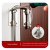 Anti-Theft 90 Degree Gate Latch Lock Stainless Steel Durable Safety Door Latch for Balcony Fence Home Security