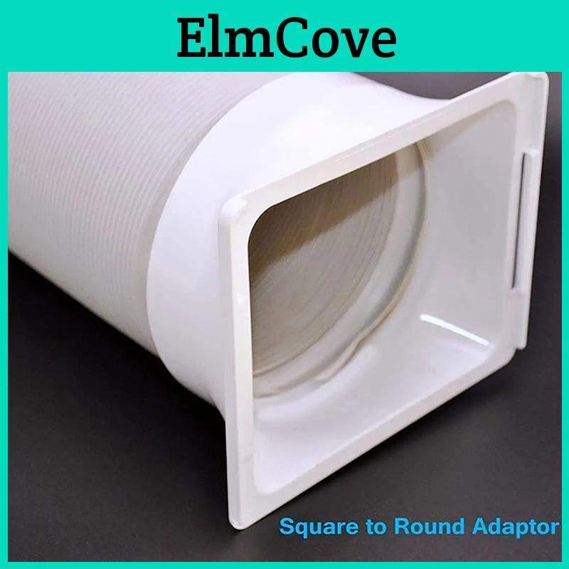 15cm Portable Air Conditioner Square Exhaust Duct Interface Pipe Tube Connector Adapter Air Conditioning Accessories