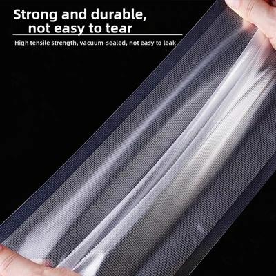 20Pcs Durable Clear Embossed Vacuum Bags Heat Sealing Frozen Heatable Vacuum Sealer Bag Vacuum Packed Bag for Vac Storage