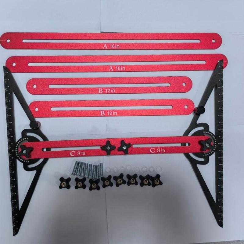 Innovative Stair Treads Template Tool for Precise Measurements and Shelf Layout in DIY and Professional Use