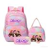Three-Piece Kpop Demon Hunter Girl Color School Bag Lunch Bag Pencil Case Set Gift Box
