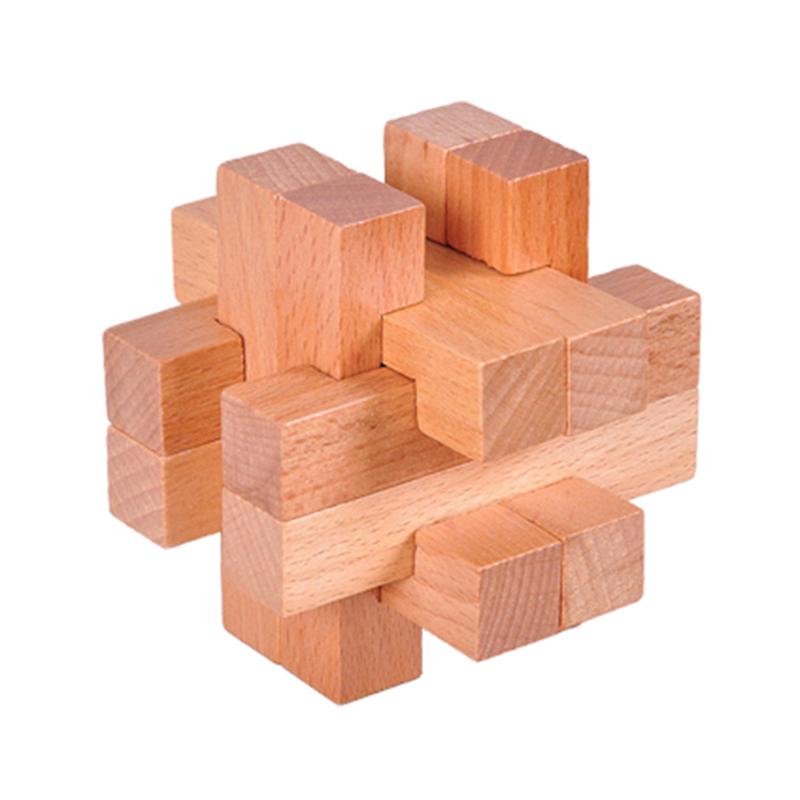 Puzzle 3D in Legno a Incastro Rompicapo Adulti Bambini Ragazzi Ragazze Lucchetto di Luban Sfida QI Idee Regalo Educative e Divertenti