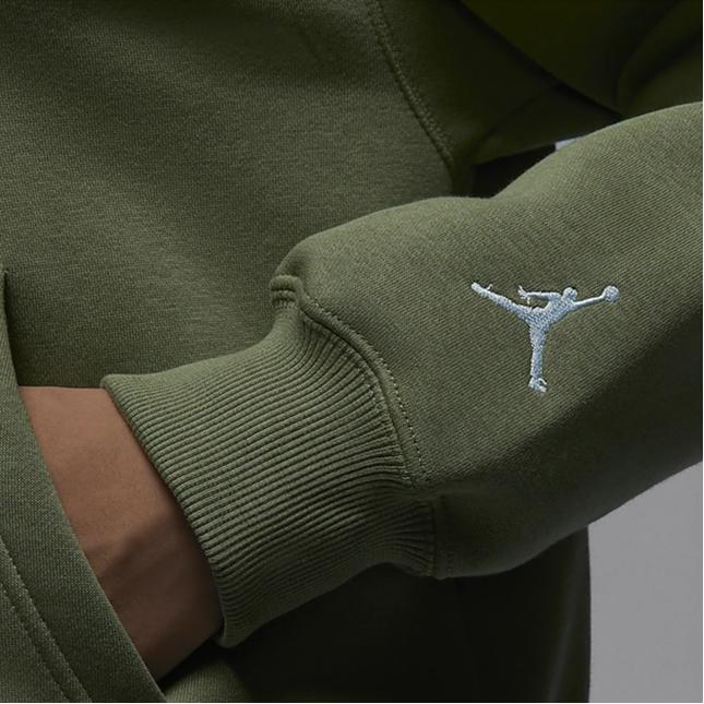 Jordan Brooklyn Print Fleece-Lined Hoodie Women Tops Green FD7155-340