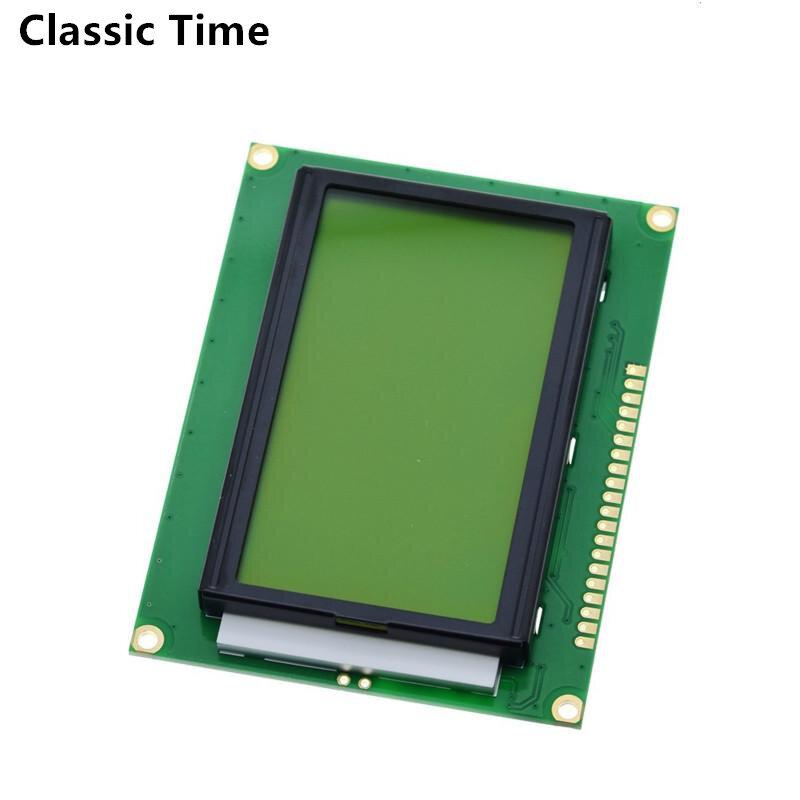 

128*64 DOTS Жовтий Зелений LCD модуль 5V синій екран 12864 LCD з підсвічуванням ST7920 Паралельний порт LCD12864