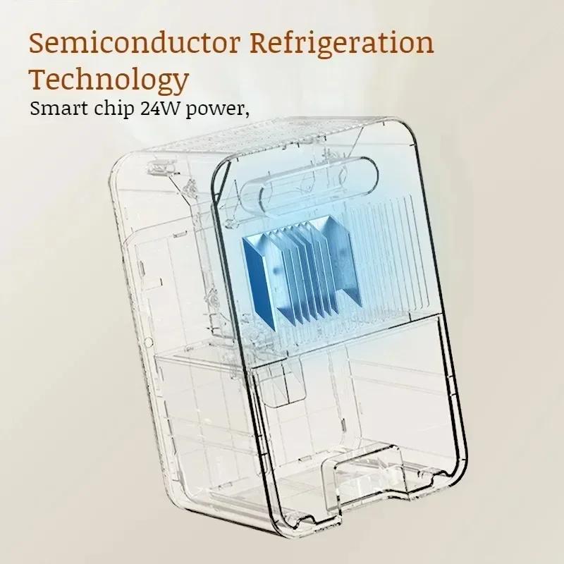 Intelligent Portable Dehumidifier with Deodorizing & Mold Prevention, Compact Design for Bedroom/Office/Closet Humidity Control