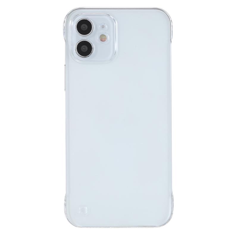 

Frameless Phone Case for iPhone 12 mini 5.4 inch Hard PC Slim Case Crystal Clear Mobile Phone Shell A
