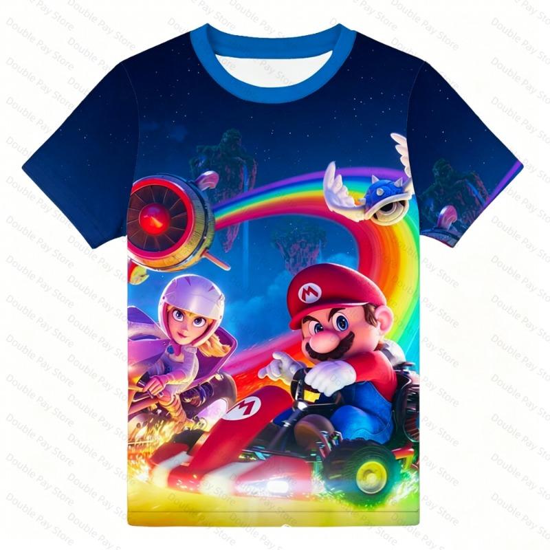 Newest 2026 The Super Mario Galaxy Movie 3D Print Tops Cartoon