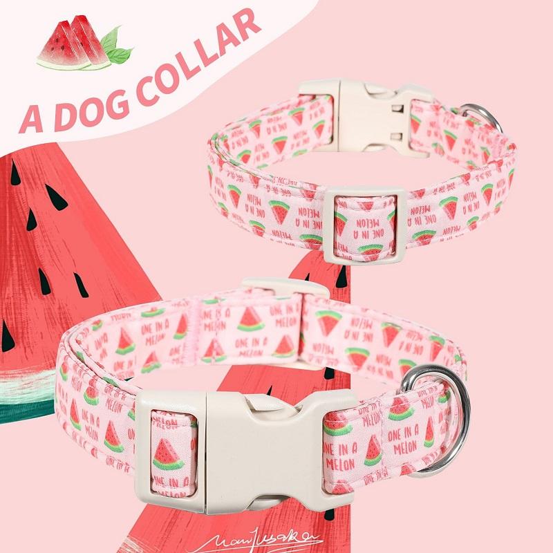 Adjustable Dog Collar Daisy Floral Dog Necklace Christmas Halloween Festival Pet Collars Chihuahua French Bulldog Dog Supplies