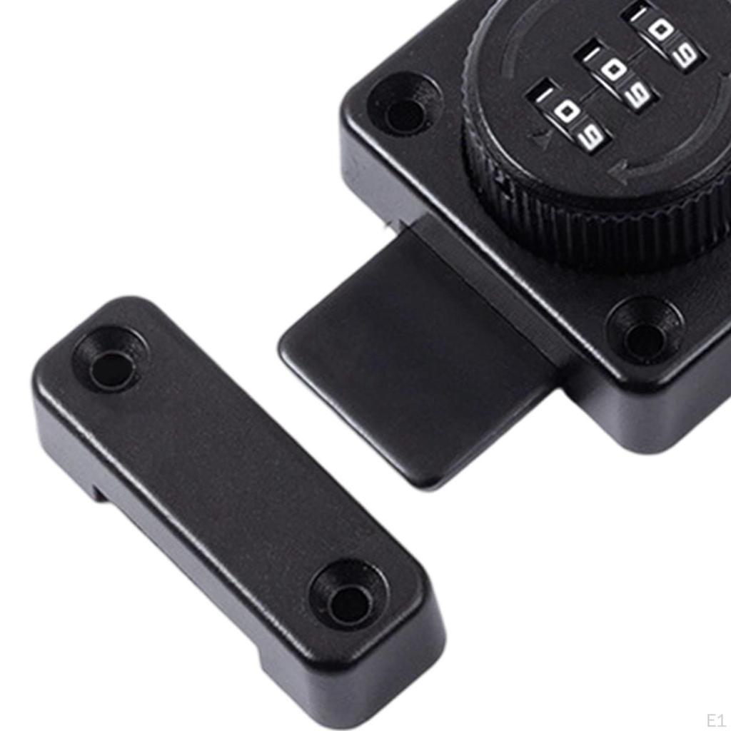 Knob Twist Hasp Lock Keyless Security for Cabinets And Doors with Combination