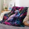 Sphynx Cat In the Grass  Print Flannel Blanket, High Quality Comfortable for All Seasons, Home Decor, Warmth and Comfort