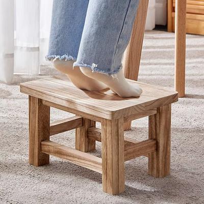 Solid Wood Small Stool 30*20cm Home Low Stool Sunbathing Shoe-changing Stools  Children