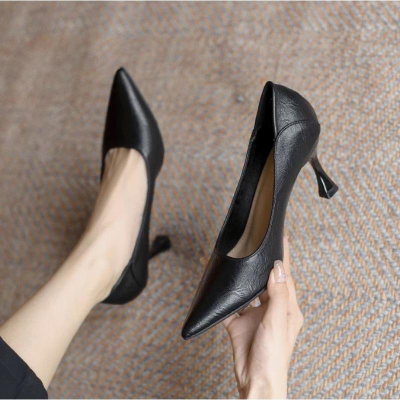 Summer New Pointed Toe Stiletto High Heel Women's Shoes Elegant Office Women's Shoes Fashion Wedding Shoes 5-7cm Pumps