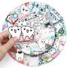 50 Sheets Protect Teeth Cartoon Stickers For Kids Students Graffiti Laptop Stationery Luggage Cute Sticker Dental Clinic Gifts