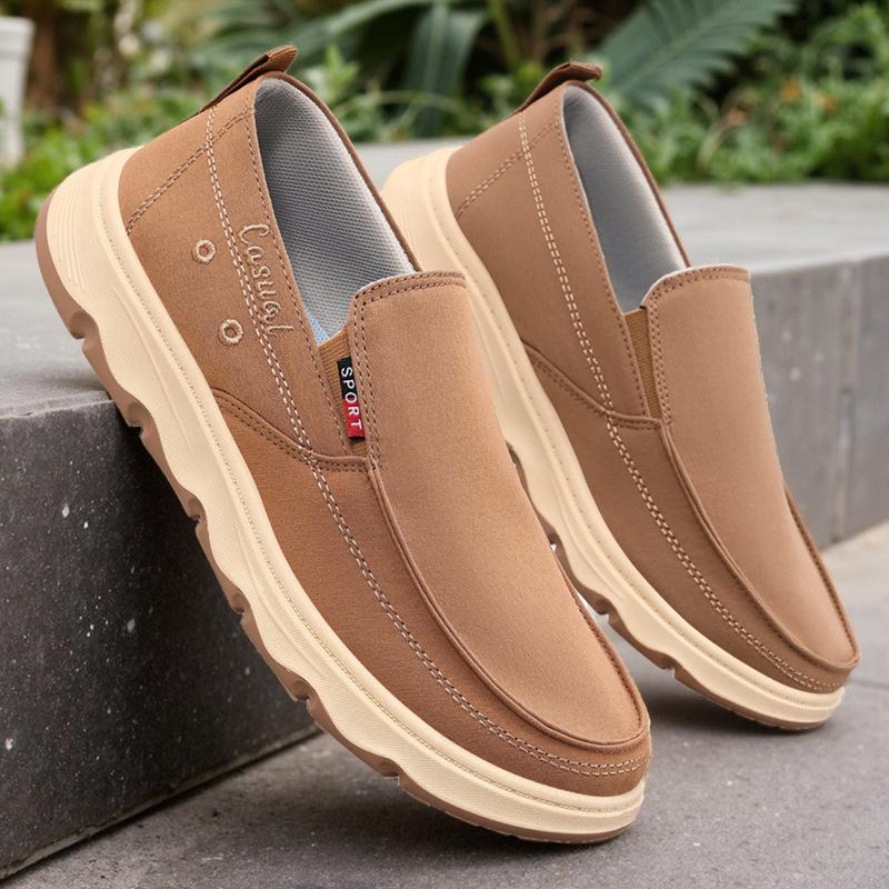 One-pedal shoes men's summer new comfortable and breathable old Beijing cloth shoes men's soft-soled men's shoes casual