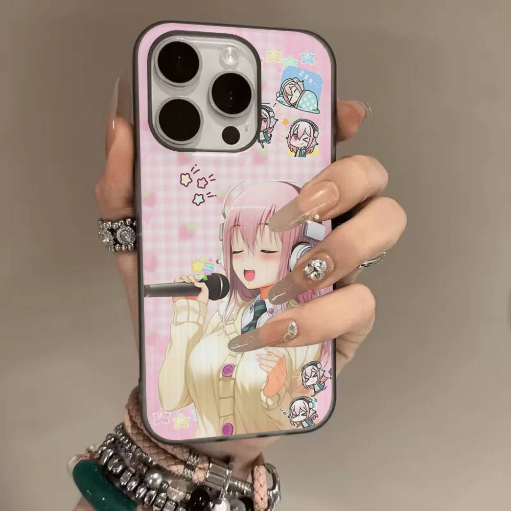 S-sUPER SONICO Phone Case For IPhone 17 16 15 14 13 12 11 Pro Plus Pro Max Soft Stripe Cover