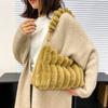 Soft Plush Shoulder Bags For Women 2026 Winter New Designer Purses And Handbags Luxury Underarm Hobo Tote Large Capacity Fur Bag