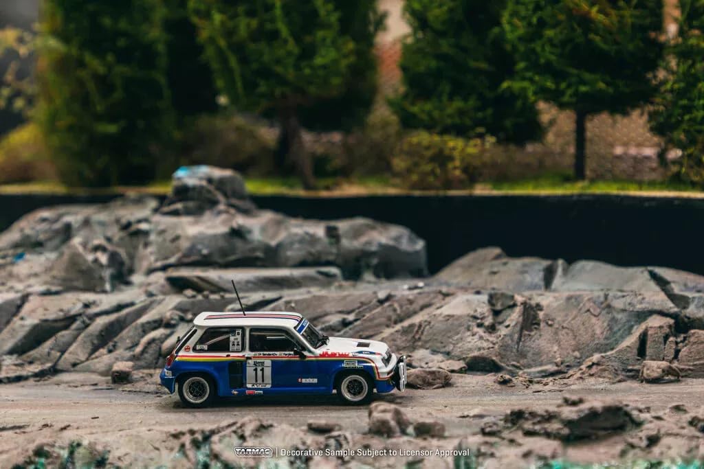Tarmac Works 1/64 Renault 5 Turbo #11 Costa Brava Rally 1985 Tarmac Works Turbo Rally Miniature Car