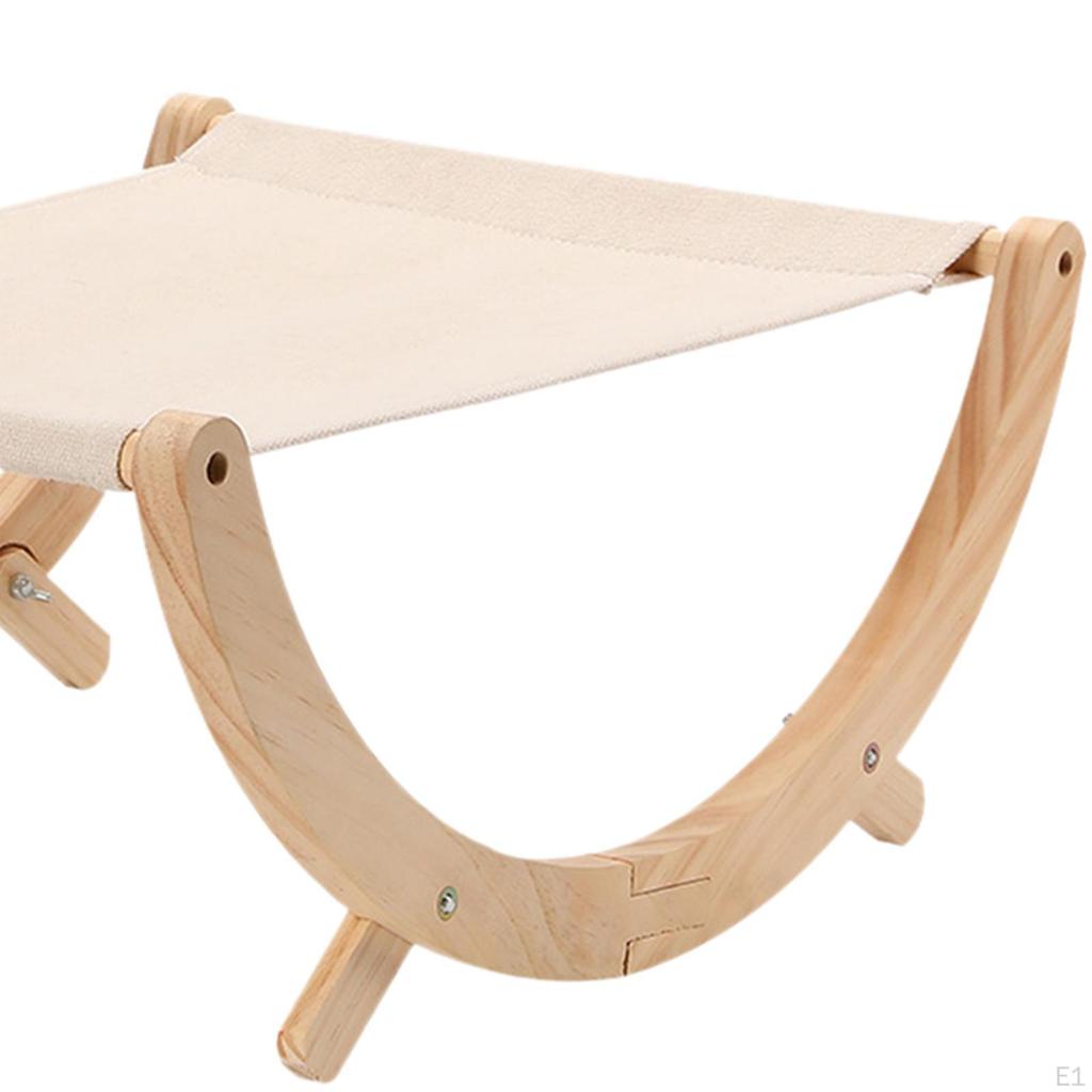Cat Rocking Chair Hammock Swing Bed, Lounger Pet Removable Elevated Bed