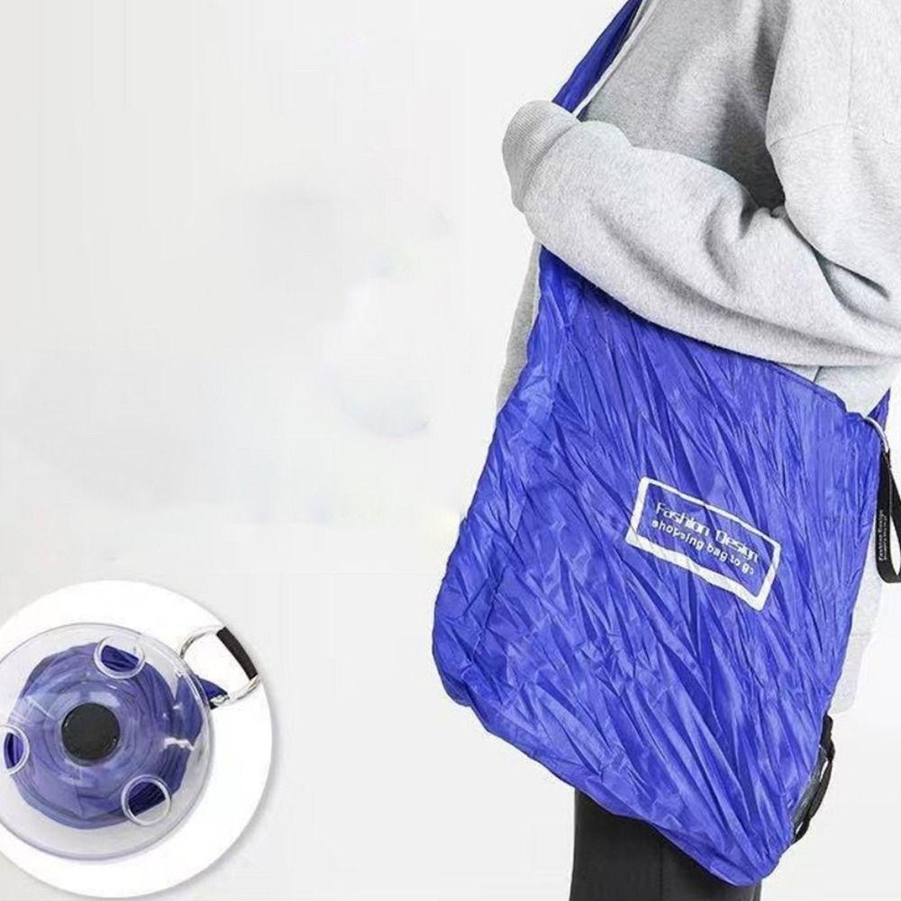 Folding Rotating Storage Bag Retractable Shopping Storage Bag Portable Grocery Bag  Daily Use