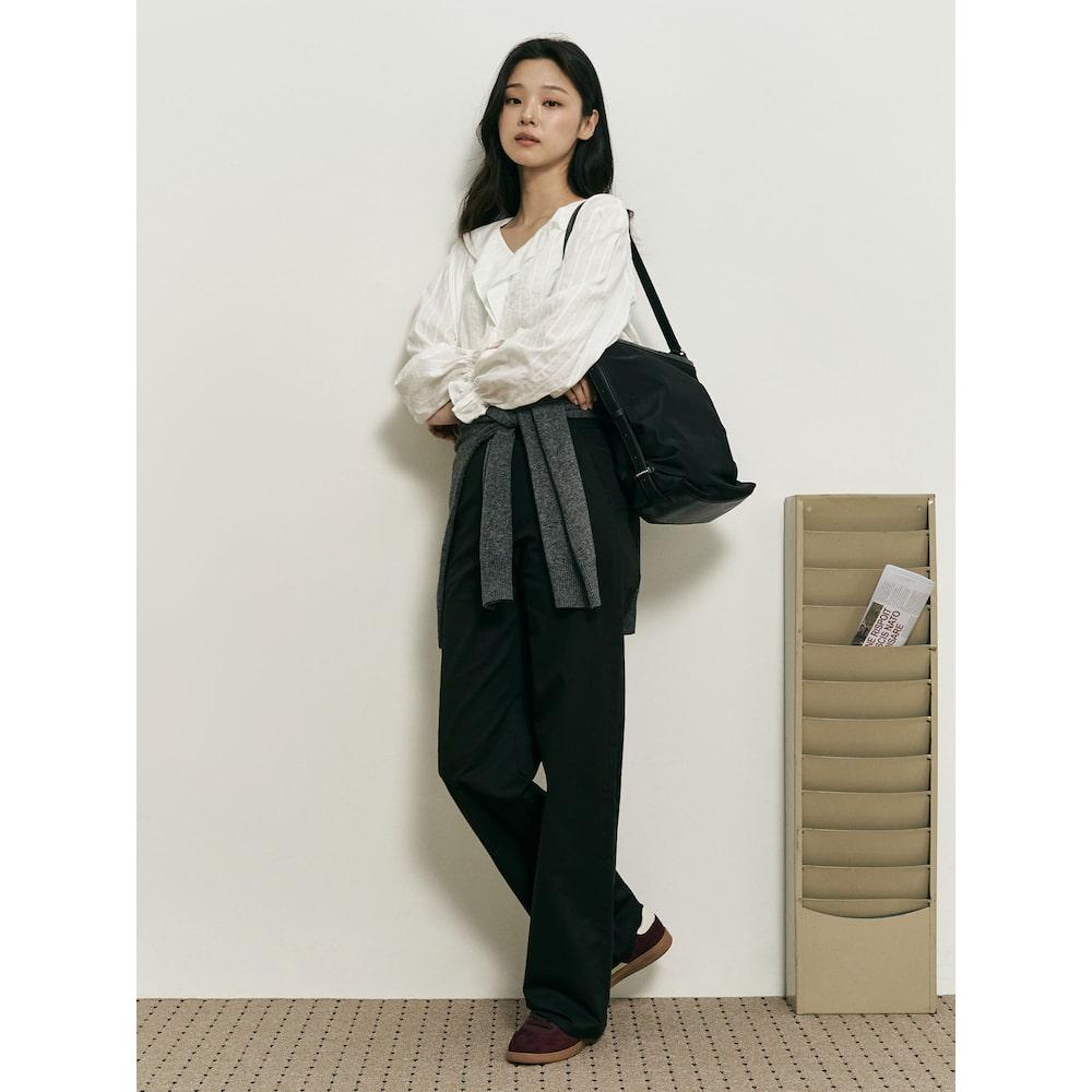 Binpolleidiseu [B. My] Chino Straight Pants Black (Bf5821N115)