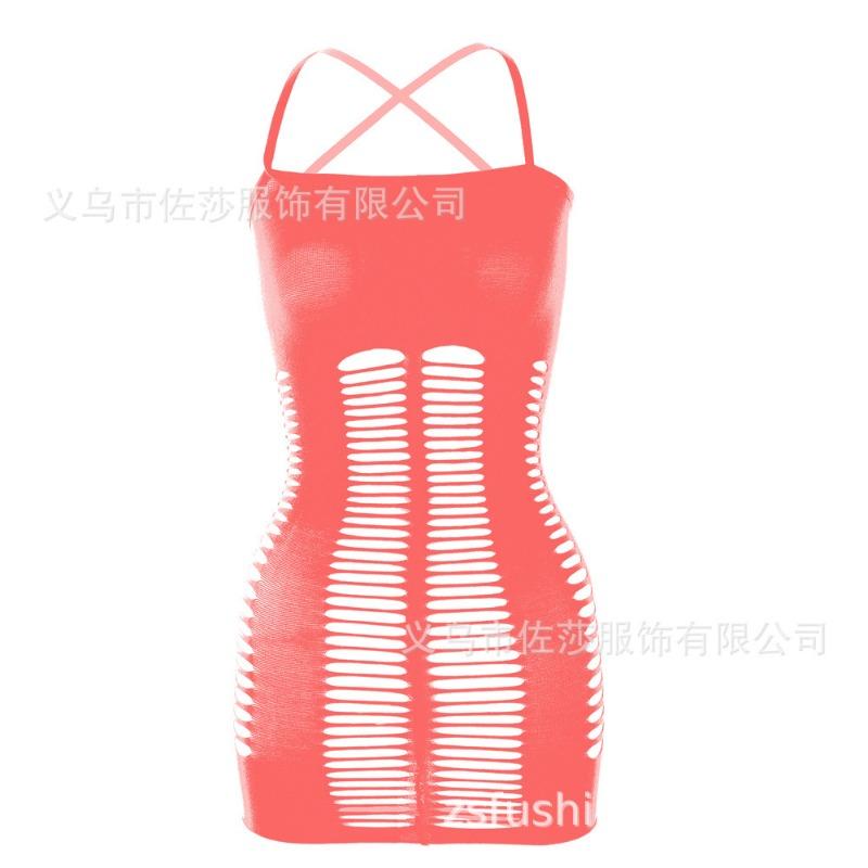Sexy Underwear, Shoulder Straps, Princess Hip-wrapped Mesh Skirt, Hollowed-out Sexy Mesh