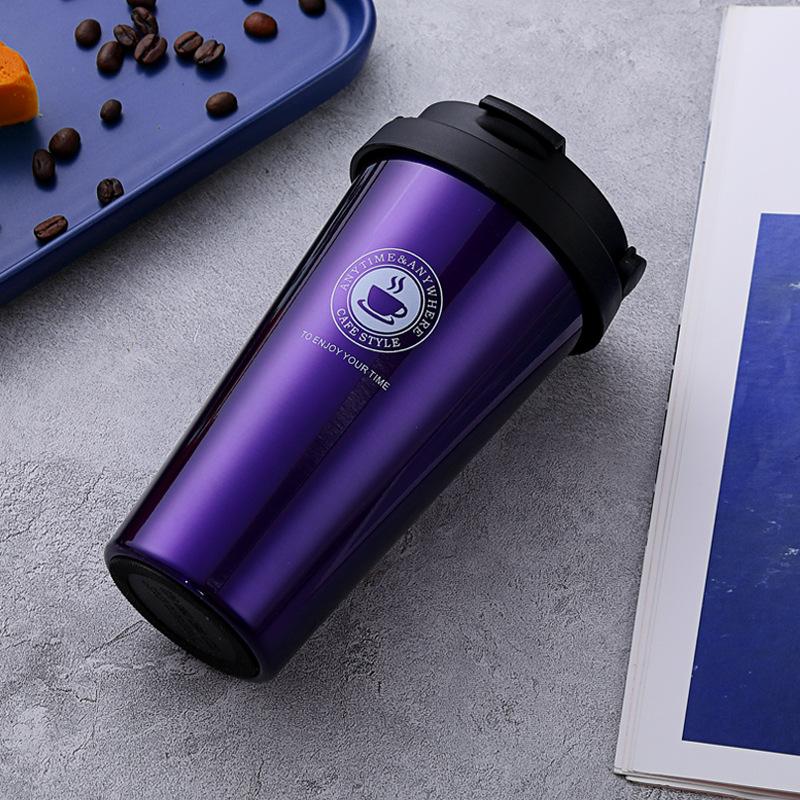 2025 Vacuum Stainless Steel Coffee Cup, Creative Handle Insulated Cup, Vacuum Portable Car Cup, Suitable for Outdoor Office Use