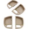 FZJDSD 4Pcs Beige Left and Right Inside Door Handle Frame Cover Bezel Compatible with Hyundai Santa Fe 2007 2008 2009 2010 2011 2012 Replace